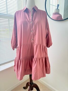 Free People Misha Dress in Dusty Rose Color